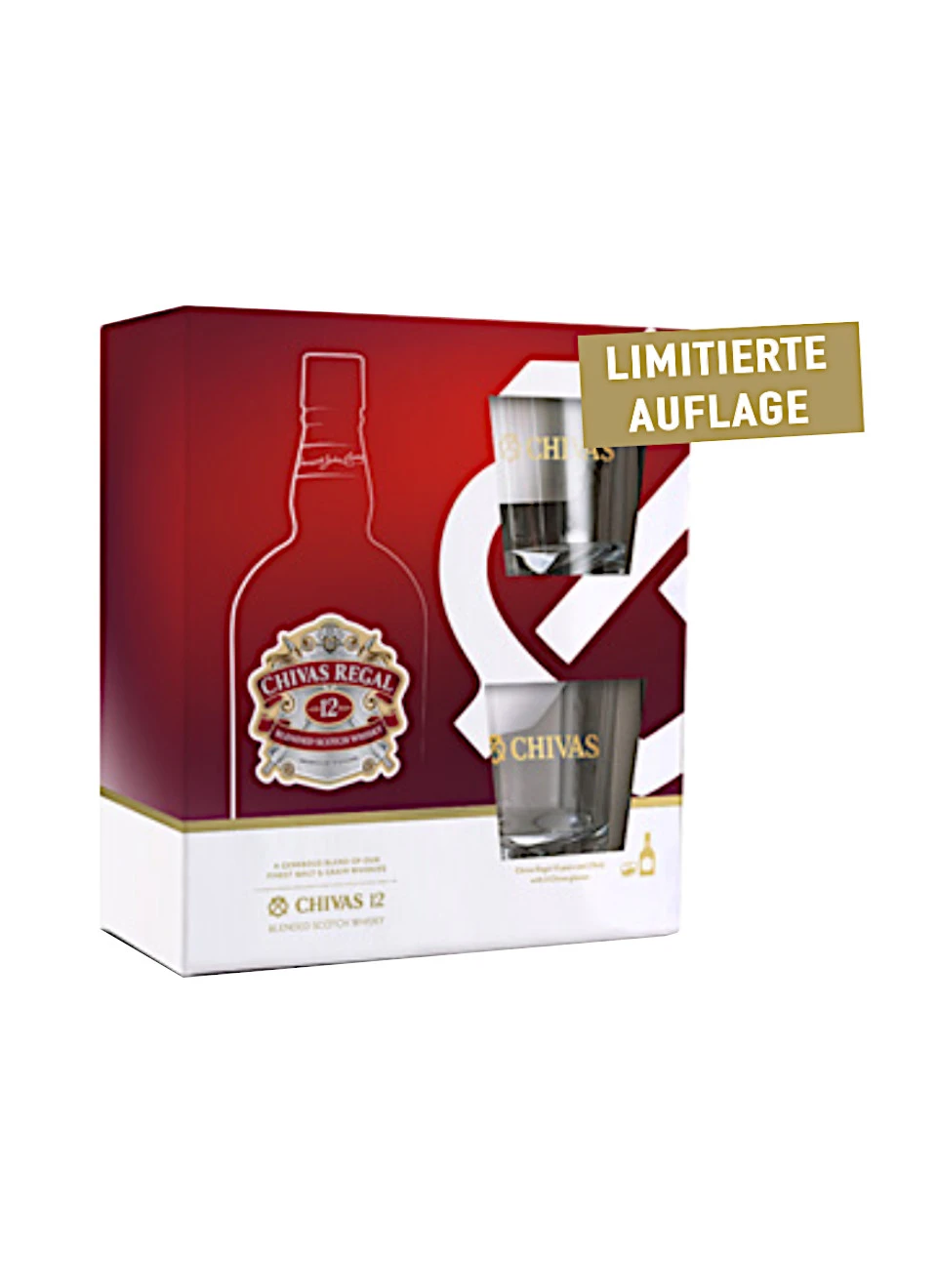 Chivas Regal Whisky 12 Jahre 0,7l Mit Glas 3 Chivas Regal Whisky 12 Jahre 0,7l Mit Glas