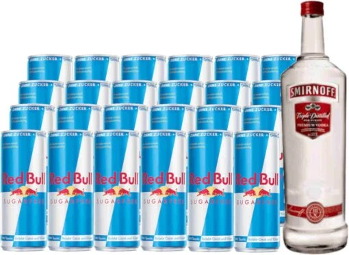 Smirnoff Vodka & Redbull Sugarfree Megapack -Getränke Verkäufe 2024 Smirnoff Vodka Redbull sugarfree Megapack 1