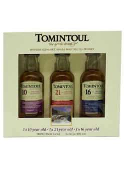 Tomintoul Whisky Tri Pack 3x 0,05 Liter 7 Tomintoul Whisky Tri Pack 3x 0,05 Liter -Getränke Verkäufe 2024 Tomintoul Tri Pack geschlossen