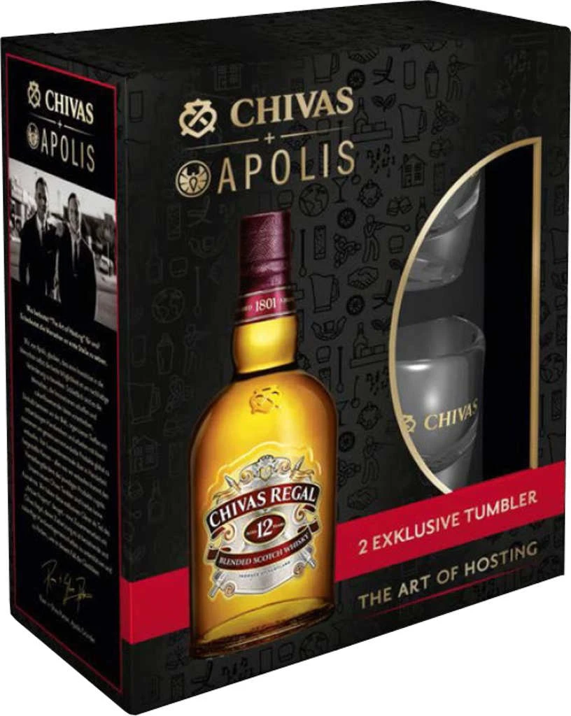 Chivas Regal Whisky 12 Jahre 0,7l Mit Glas 4 Chivas Regal Whisky 12 Jahre 0,7l Mit Glas – Bild 2