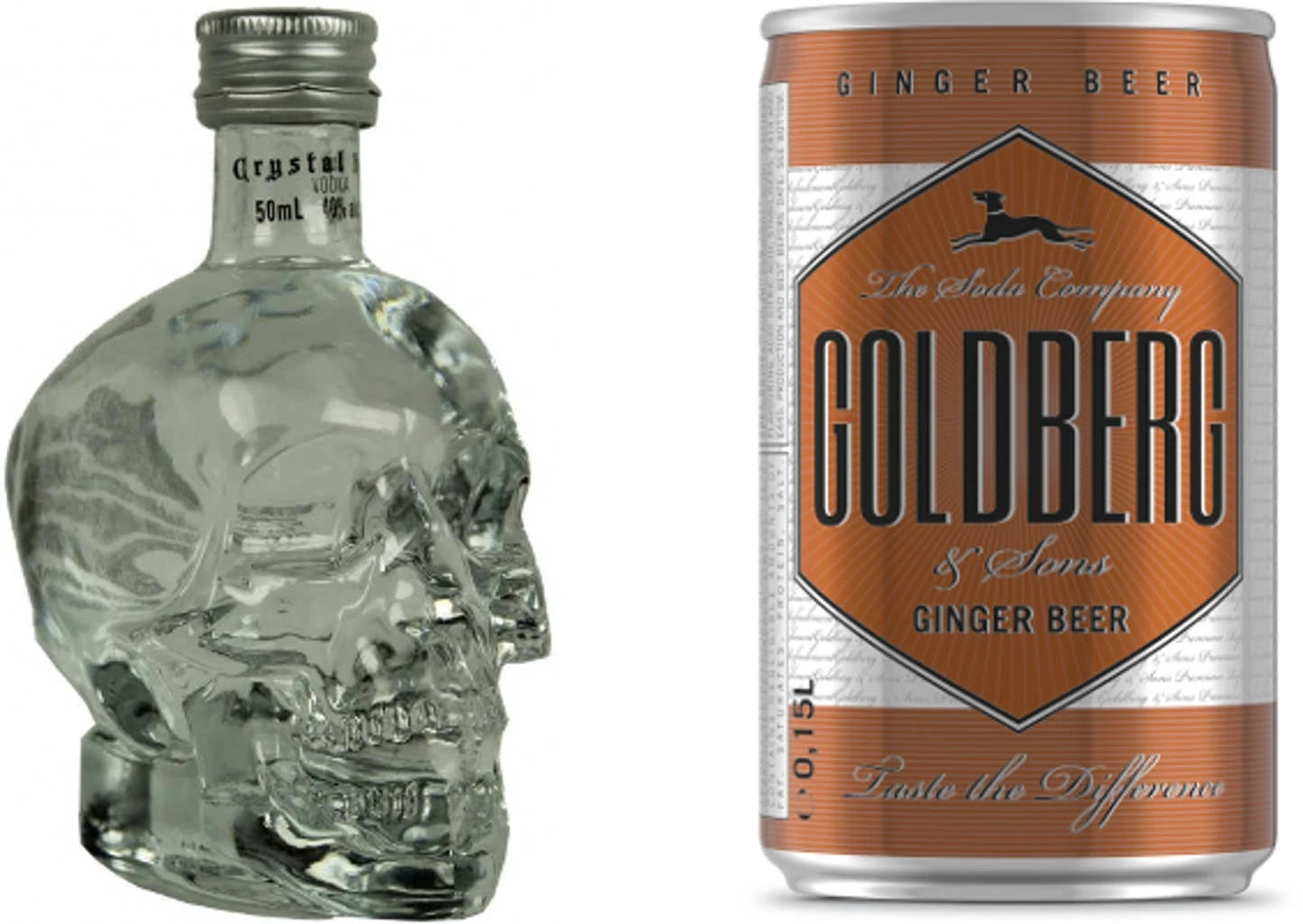 Crystal Head Vodka & Ginger Beer Set Mini 0,2 Liter 3 Crystal Head Vodka & Ginger Beer Set Mini 0,2 Liter