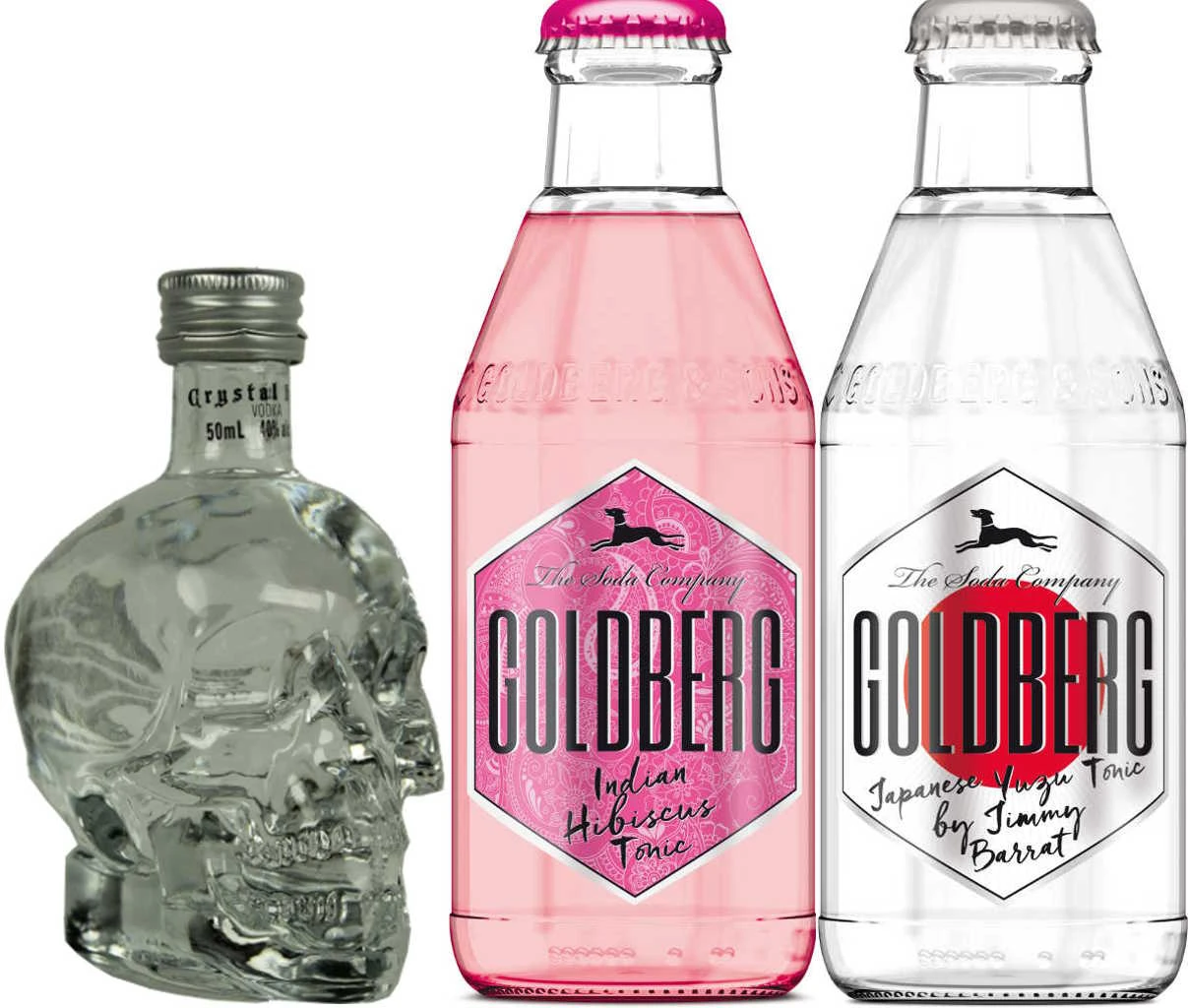 Crystal Head Vodka Tonic Mini Set 0,45 Liter 3 Crystal Head Vodka Tonic Mini Set 0,45 Liter