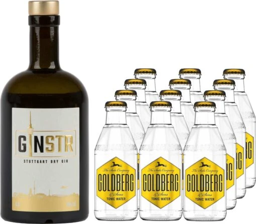 Ginstr 0,5 Liter Mit 12x Goldberg Tonic Water 0,2 Liter -Getränke Verkäufe 2024 ginstr 0 5l mit 12x goldberg tonic water 0 2l 34684 31358