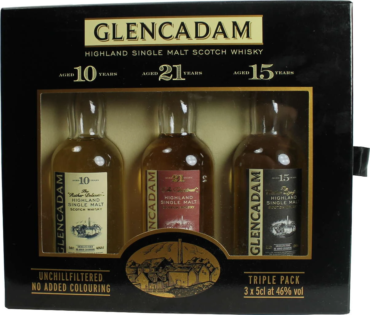 Glencadam Whisky Triple Pack 3 X 0,05 Liter 3 Glencadam Whisky Triple Pack 3 X 0,05 Liter