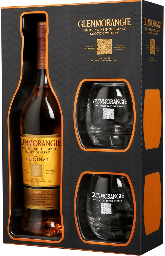 Glenmorangie Whisky The Original Mit 2 Gläsern In Geschenkpackung 3 Glenmorangie Whisky The Original Mit 2 Gläsern In Geschenkpackung