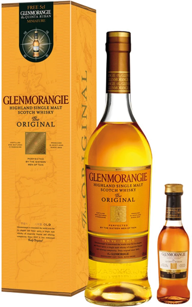 Glenmorangie Whisky The Original 0,7 Liter Mit Quinta Ruban Miniatur 3 Glenmorangie Whisky The Original 0,7 Liter Mit Quinta Ruban Miniatur