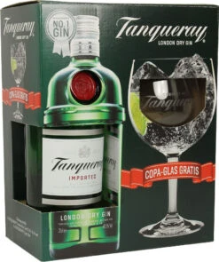 Tanqueray Gin 0,7 Liter Mit Einem Copa Glas