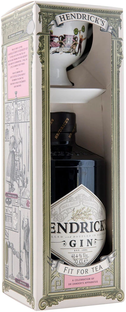 Hendrick's Gin 0,7 Liter Tea Cup Pack 4 Hendrick's Gin 0,7 Liter Tea Cup Pack – Bild 2
