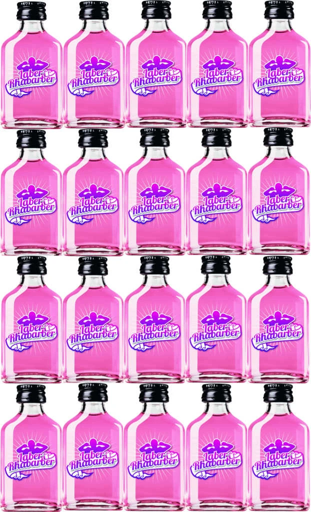 Laber Rhabarber Faschingslikör 20er Pack 2 Laber Rhabarber Faschingslikör 20er Pack