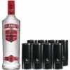 Smirnoff Vodka 1 Liter & Schwarze Dose (8 Stk.)