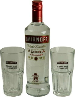 Smirnoff Vodka Red Label No. 21 Geschenkset 0,7l