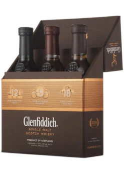 Glenfiddich Whisky Explorers Collection & Nosing Glas 3 X 0,2 Liter