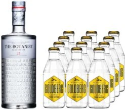 The Botanist Gin 0,7 Liter Mit 12x Goldberg Tonic Water 0,2 Liter