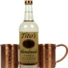 Titos Vodka 0,7 Liter Zinnbecher Set -Getränke Verkäufe 2024 titos vodka 0 7l zinnbecher set 66195 bw9277